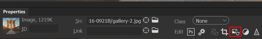 إعادة تشكيل صورة ما في Dreamweaver