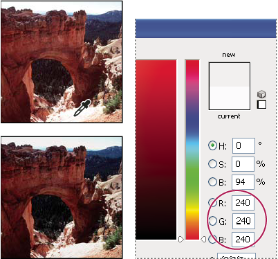 Photoshop Assigning highlight values