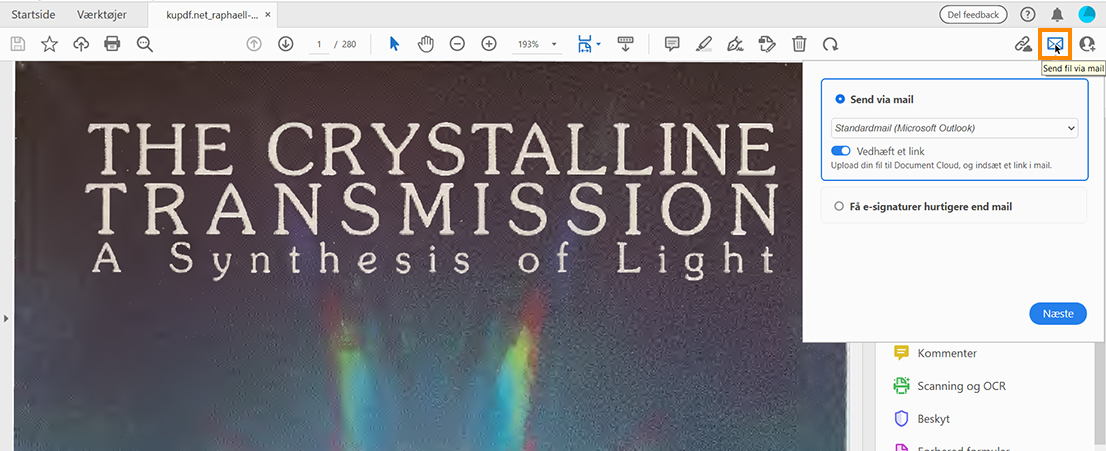 Send din PDF via mail