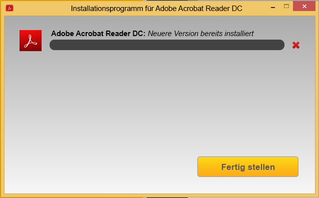 Installieren Sie vom Acrobat Reader Download Center aus