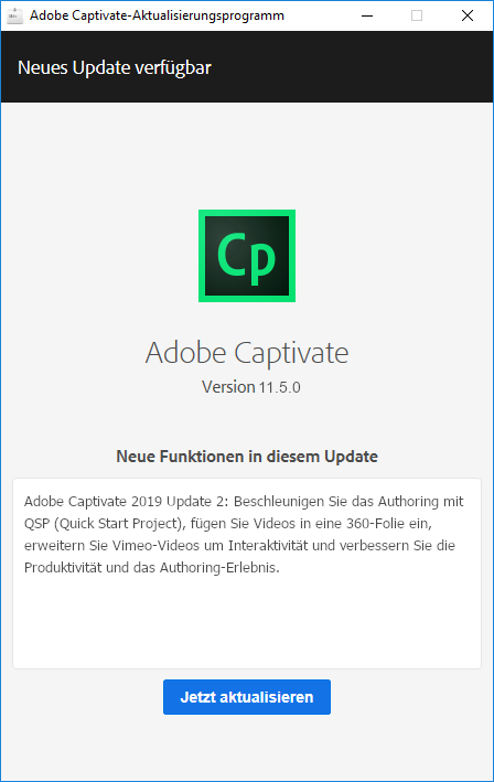 Adobe Captivate Updater