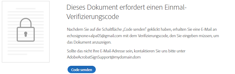 Inhaltsschutz-Sicherheitsabfrage zum Anzeigen einer Vereinbarung
