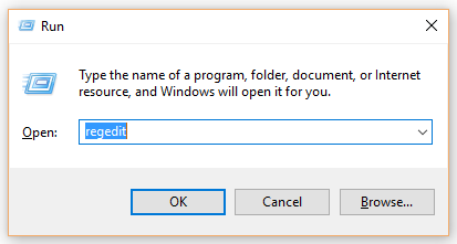 Run regedit Run regedit