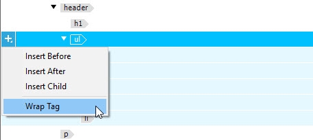 Insert a new element when a single element or parent is selected.