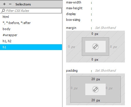 Replacing the vertical space around the main heading with padding. 