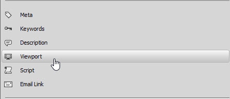 Adding the viewport meta tag to responsive pages