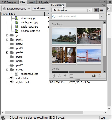 The CC Libraries panel is docked back to its original position.