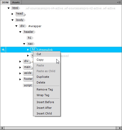 Copying the trigger link from index.html