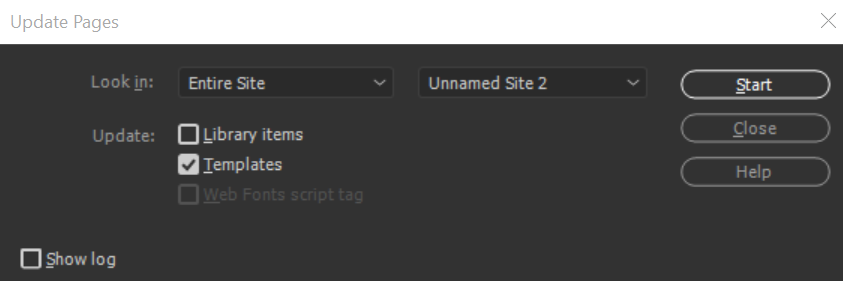 Update documents in templates