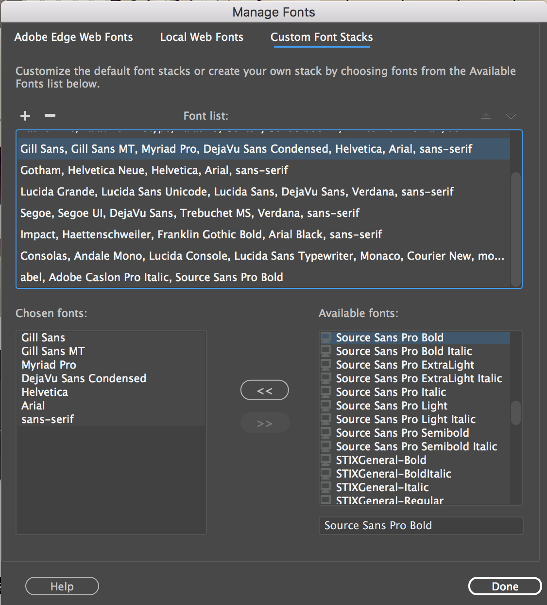 Font birleşimlerini değiştirme