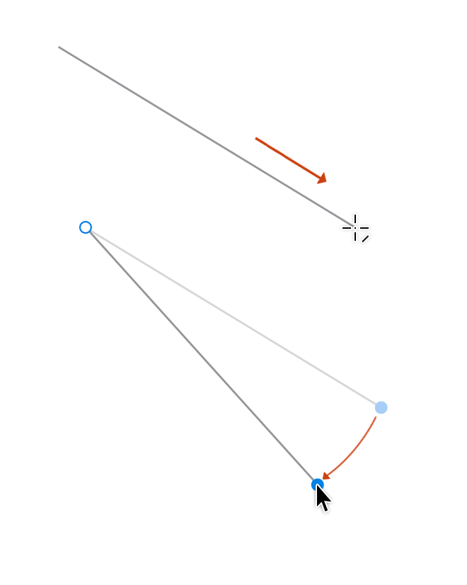 Draw lines using the Line tool.