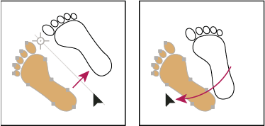 Ekseni döndürmek için sürükleme
