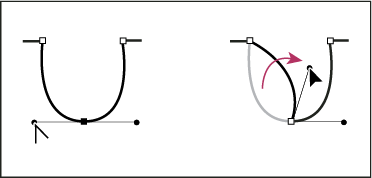 Photoshop Convert a smooth point to a corner point