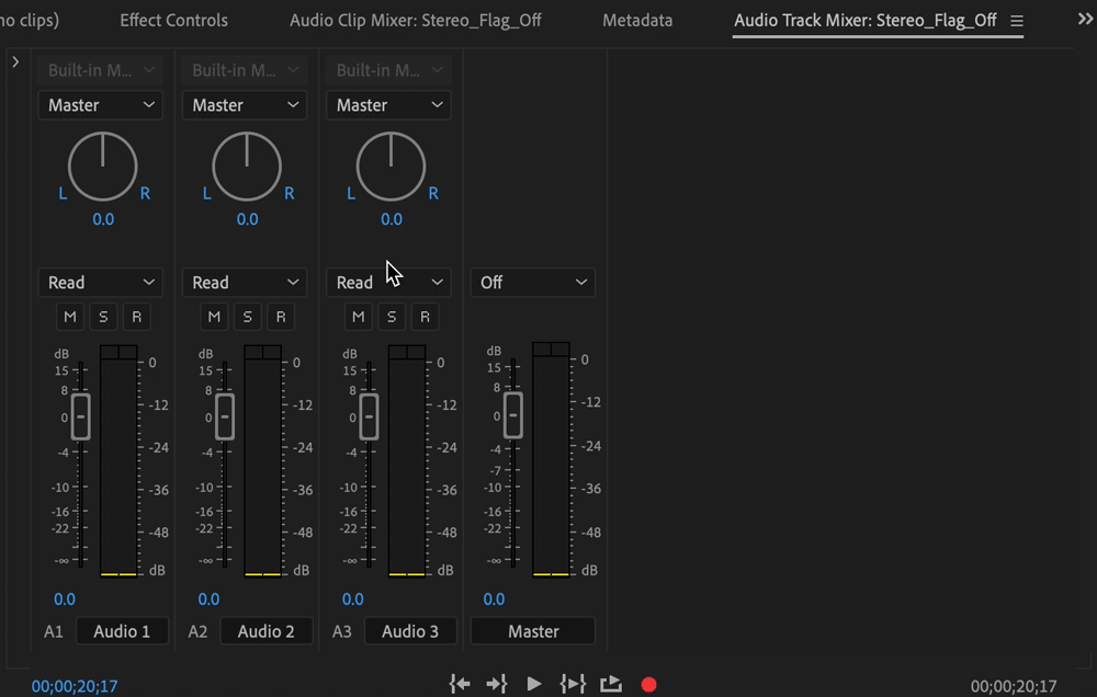 Apply a track effect