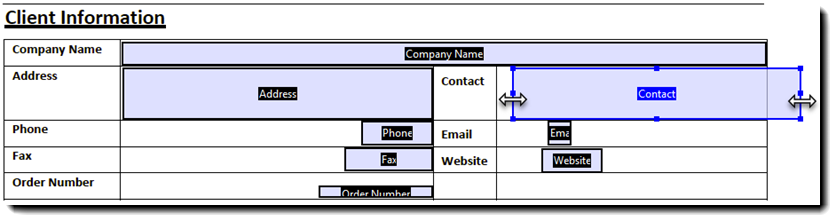 Manually adjust the width of the field to fit
