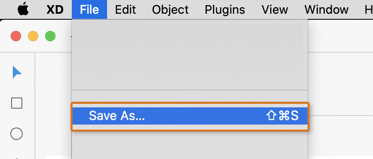 Save as a new cloud document (Mac).