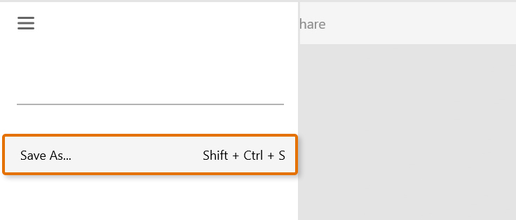 Save as a new cloud document (Windows).