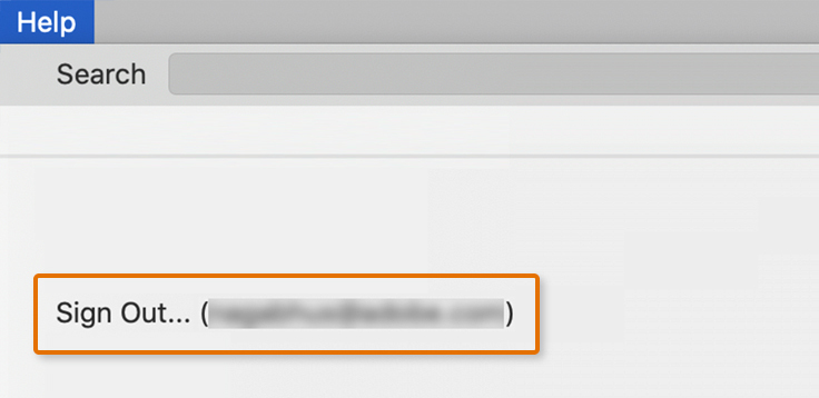 Check your Adobe ID on XD app (Mac).