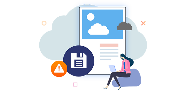 Click the link if you can't save cloud documents.