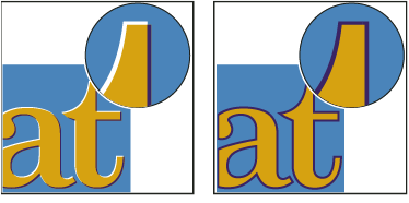 Registros incorrectos sin reventado (izquierda) y con reventado (derecha)