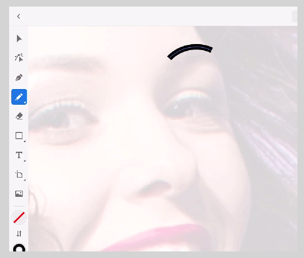 Calcar con la herramienta Lápiz