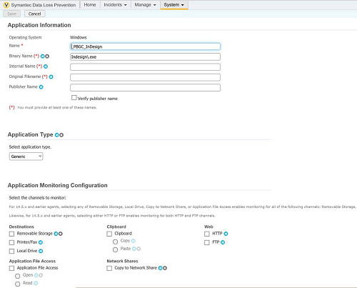 Symantec DLP_Settings