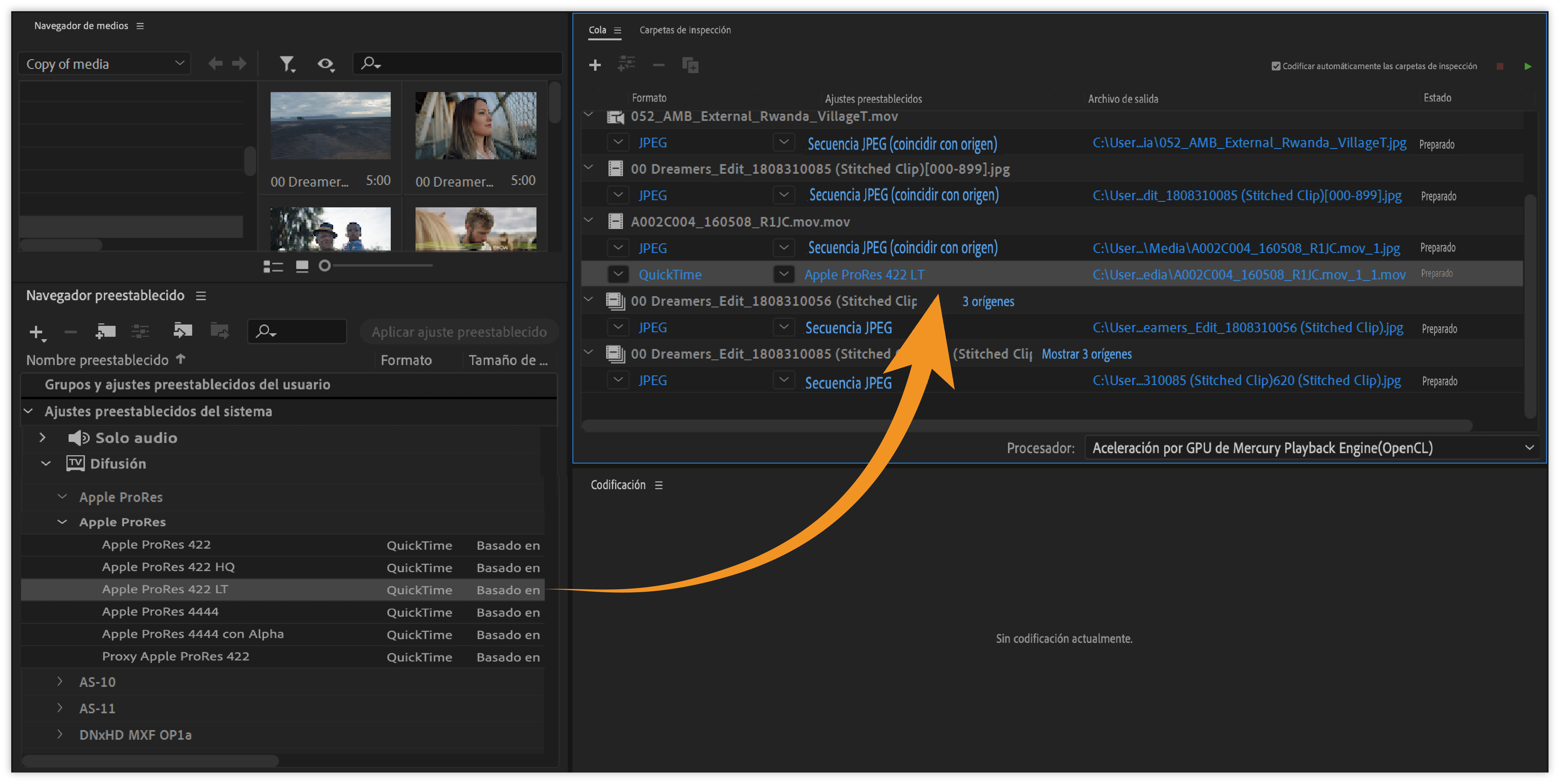 Aplicar ajuste preestablecido