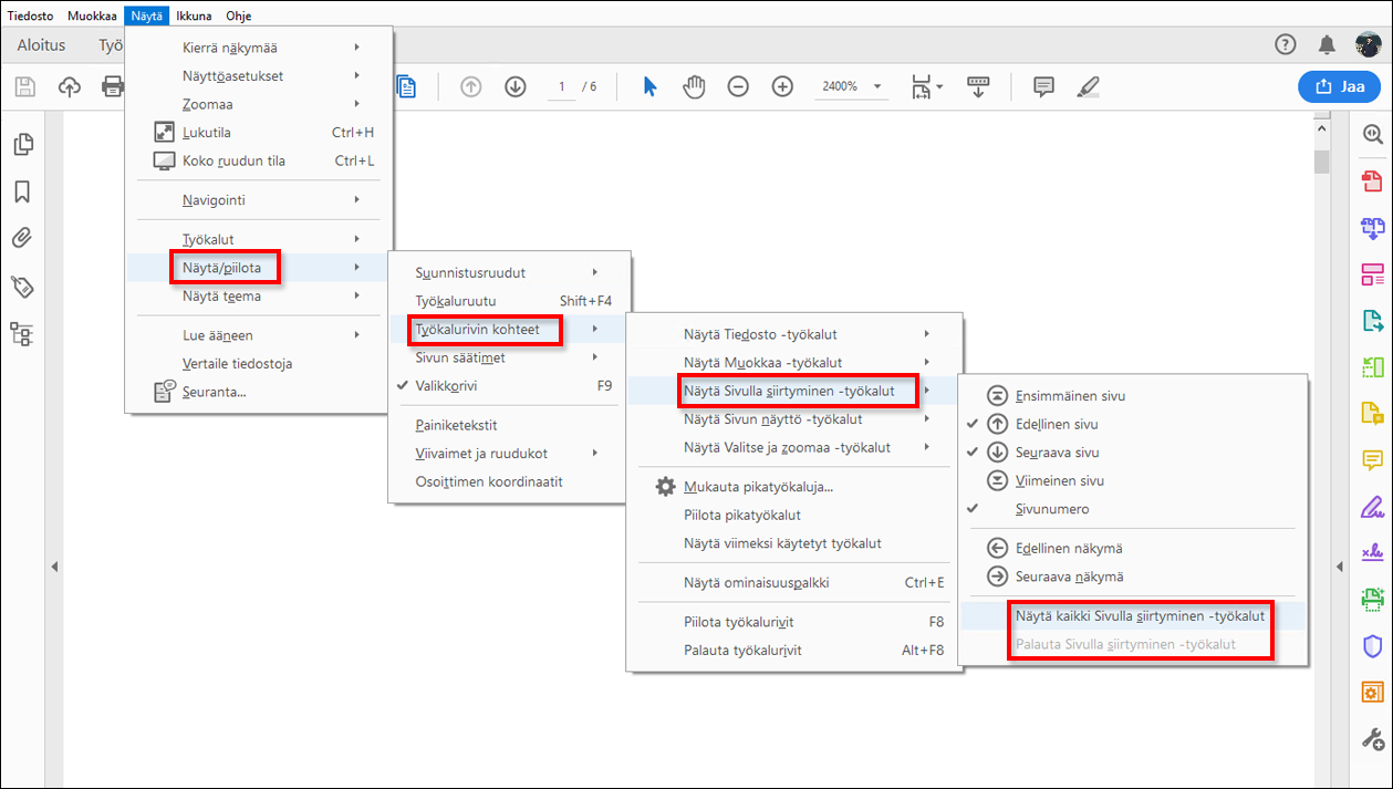 Sivusuunnistustyökalut