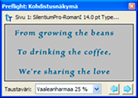 Ongelmaobjektin kohdistusnäkymä