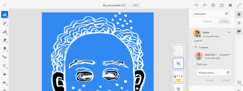 Pilvidokumenttien kommentointi