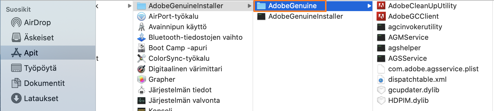 Adoben Adobe CleanUp Utlity -tiedosto