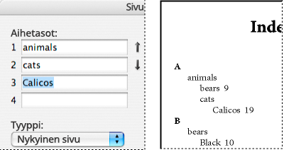 Hakemistoviittaukset