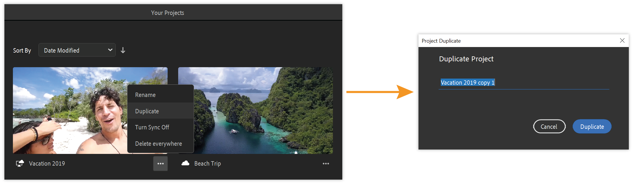 Projektien monistaminen (tietokone)