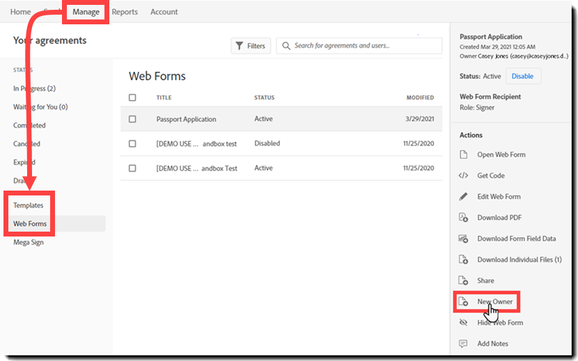 Siirry toimintoon Uusi omistaja