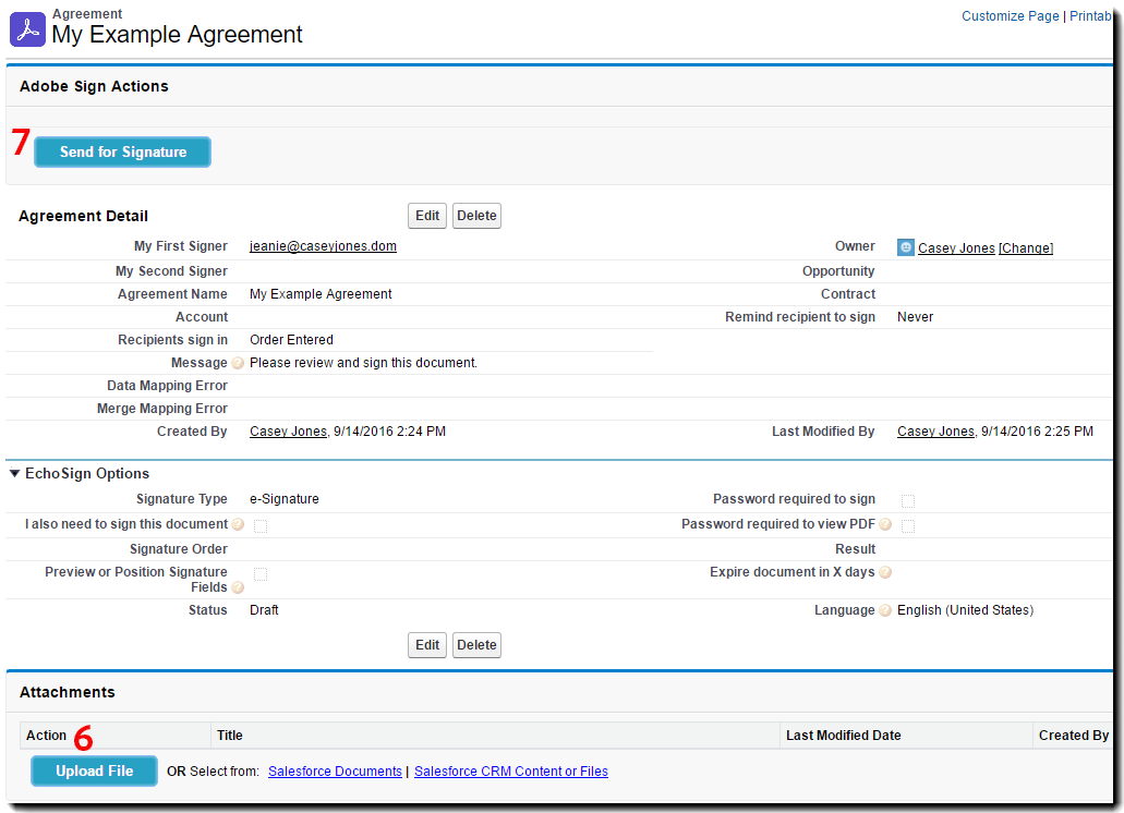 Perussivu: liitä asiakirja