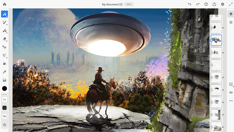 Ajout de détails de pinceau pixellisé