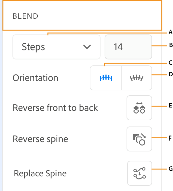 options de dégradé