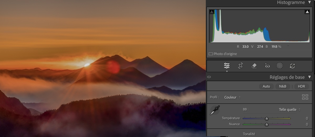 Image avant l’application de l’effet HDR