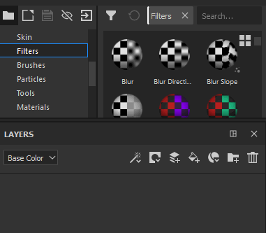 Drag Effects from the Asset panel into the Layer Stack