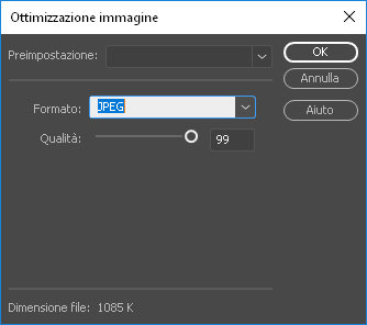 Ottimizzare l’immagine in Dreamweaver