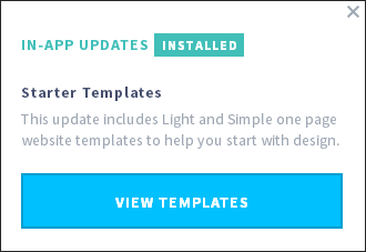 正常にインストールされたアプリ内アップデート