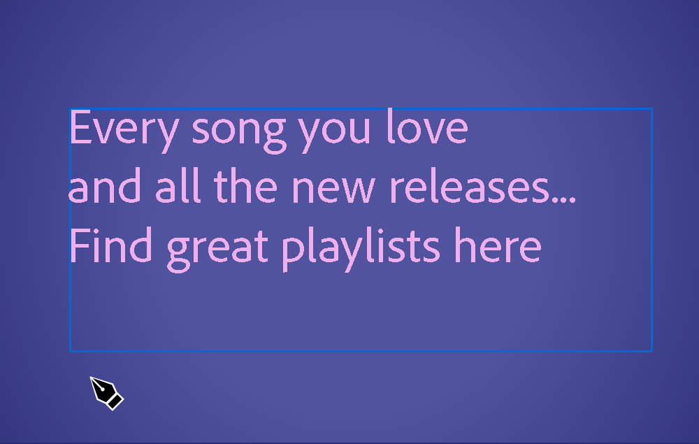 エリア内文字にスナップ