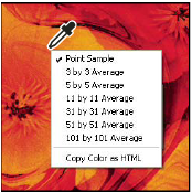 Photoshop のコンテキストメニュー