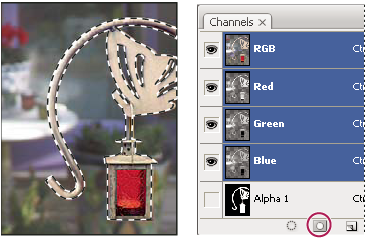 Photoshop チャンネルパネル