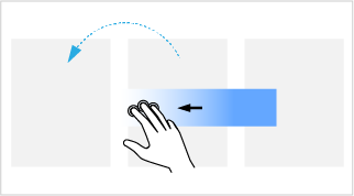 Photoshop 2 本指での履歴のステップバック