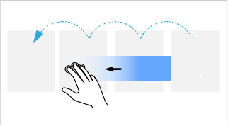Photoshop ３ 本指での履歴スクラブ