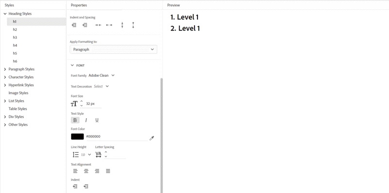 自動番号付けの色付け