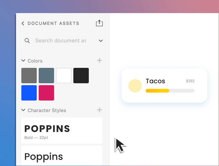 カラーと文字スタイルの適用