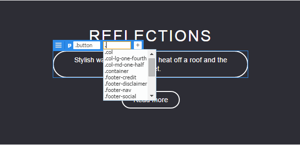 요소에 대한 요소 표시
