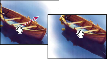 Photoshop 손 도구로 드래그